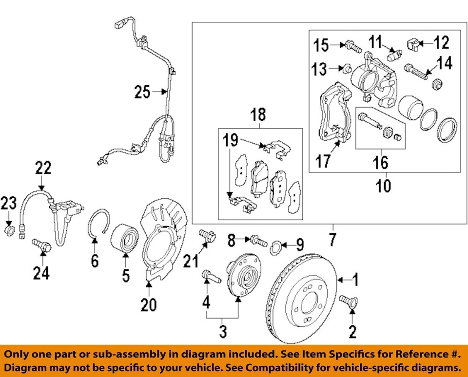 Pastillas de freno delanteras KIA OEM 14-15 Soul 58101B2A00 Foto 1 de 1