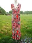 Paisley Sleeveless Tiered Jersey Maxi Dress & Belt NEW LOOK UK 12 BNWT RP £27.99