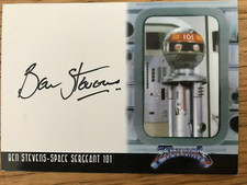 TERRAHAWKS: AUTOGRAPH CARD: BEN STEVENS AS SPACE SERGEANT 101 BS2