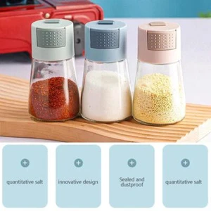 0.5g Metering Salt Shaker Push Type Salt Dispenser SugaI3 Tank Salt J0D4 - Picture 1 of 20