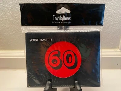 60 Birthday Party "Holy Bleep - 60" Invitations 8 count - Image 1 of 2