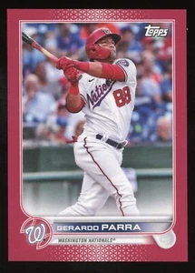 2022 Topps Mini Red Parallel Gerardo Parra 3/5 #220 Nationals - Picture 1 of 2
