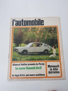 RIVISTA L'AUTOMOBILE IN COPERTINA RENAULT 17 TL COUPE' LUG. 1971 - Foto 1 di 2