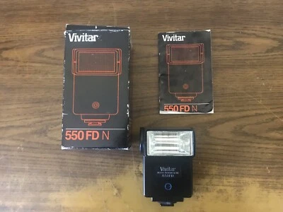 Vivitar 550 FD N Dedicated Electronic Flash Unit For Nikon - Image 1 of 4
