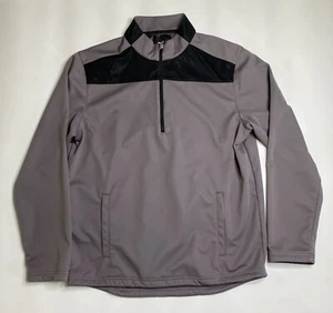 SLAZENGER Half Zip Athletic Golf Jacket Gray Mens LARGE - Picture 1 of 8