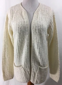 Cárdigan suéter Carol Rose crema peso medio para mujer S - Imagen 1 de 5