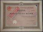Kaiser-Keller Aktiengesellschaft 1905 1000 Mark