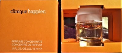 CONCENTRADO PERFUME CLINIQUE HAPPYIER .5 oz/15 ml TOTALMENTE NUEVO EN CAJA VENDEDOR AMERICANO Foto 1 de 3