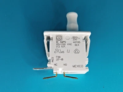 ZF Door Micro Switch, Button, SPDT 10 A 250 V ac, 40 +85°