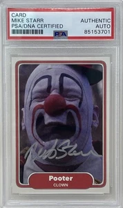 Mike Starr signierte Pooter Der Clown Onkel Buck Film John Candy Sammelkarte PSA - Bild 1 von 2