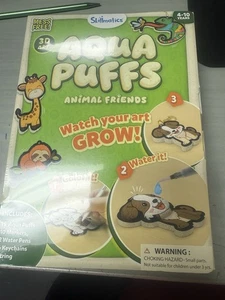 3D Art Kit - Aqua Puffs Animals, Mess-Free Paint by Number Craft for Kids - Picture 1 of 2