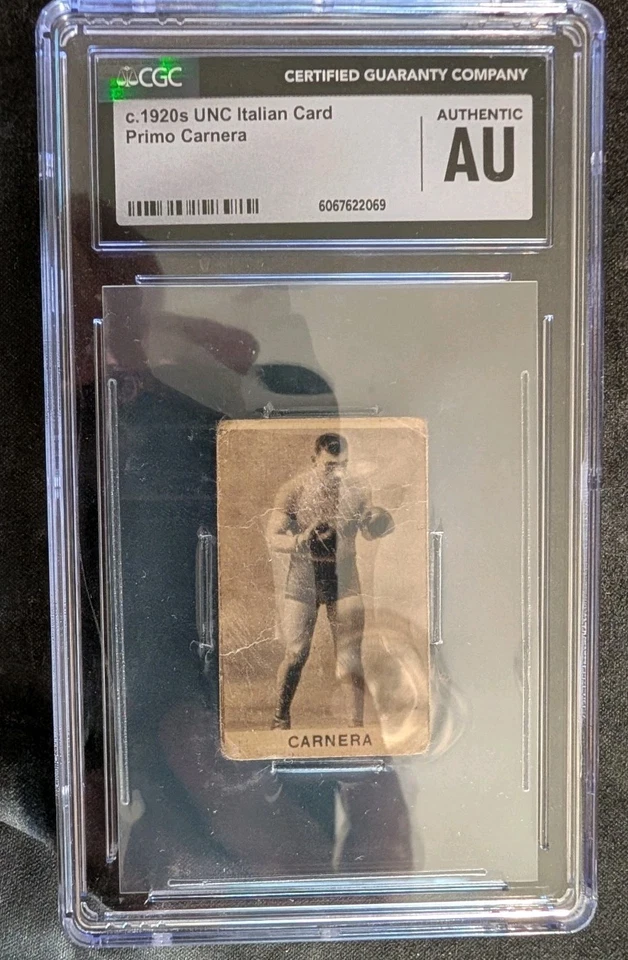 1920s Unc Italian Primo Carnera CGC Authentic Only Graded Copy Uncataloged - Image 1 of 4