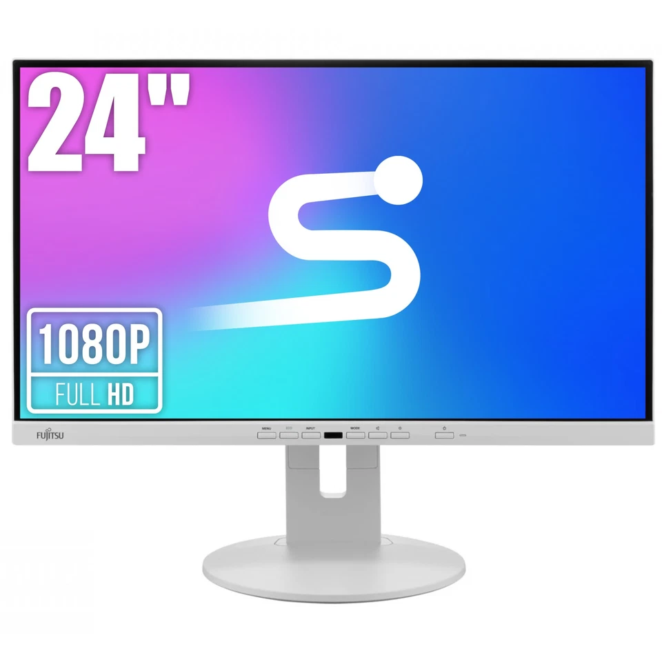 24" rahmenloser Monitor Fujitsu P24-9 TE LED IPS VGA DP FHD 1920x1080 KL A - Bild 1 von 4