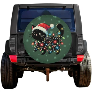 Süße Katze Weihnachten Ersatzreifen Abdeckung Urlaub Auto LKW Radschutz Festlich - Bild 1 von 8