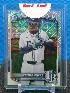 Raymer Medina 1st Mojo Refractor 2025 Bowman Chrome Mega BCP-175 Tampa Bay Rays  - Picture 1 of 8