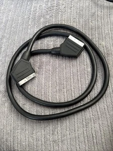21 pin SCART to SCART fully wired Cable TV SKY DVD Video Lead 1.3m - Picture 1 of 2