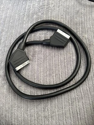 21 pin SCART to SCART fully wired Cable TV SKY DVD Video Lead 1.3m - Image 1 of 2