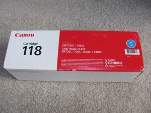 Original Canon 118 Tonerkartuschen Cyan BRANDNEU & VERSIEGELT - Bild 1 von 4