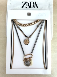 Pack de 3 Collares Medallón Zara 2025 Ref 1011/044/303 - Imagen 1 de 6
