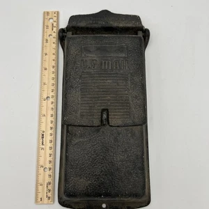 Vintage früher Metall US Mail Briefkasten Wandhalterung Aluminiumguss Belvidere Rockford - Bild 1 von 8