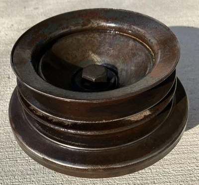 Ford Mercury Flathead V8 Wide Grooved Belt Front Crankshaft Pulley Free Shipping - Image 1 of 4