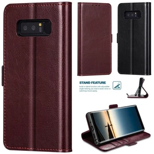 For Samsung Galaxy Note 8 Phone Case Heavy Duty Shockproof Leather Wallet Cover - Picture 1 of 25