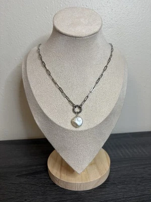 NEW Handmade Silver Pearl Necklace | 20 Inches | Waterproof & Tarnish Resistant - Image 1 of 4