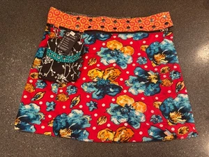 ZAND Amsterdam Handmade Adjustable Reversible Floral Hippie Boho Skirt  One Size - Picture 1 of 3