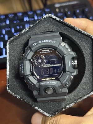 Casio G-Shock Master of G Rangeman 53 мм черный резиновый чехол с черным резиновым ремешком  - Изображение 1 из 4