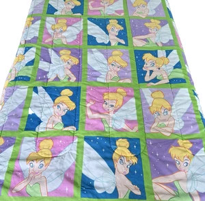 Y2K Tinkerbell Twin Bettdecke Bettwäsche Set Bettdecke Laken Kissenbezug Volants - Bild 1 von 17