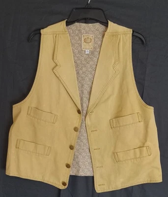 Chaleco WahMaker True West Outfitters para mujer L envejecido forrado con flores, occidental Foto 1 de 4