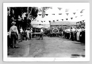 Found - Town Carnival / Fair Crap Game Left / Cashier Right Original Photograph - Picture 1 of 2