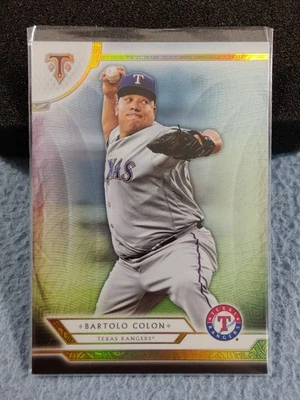 2018 TOPPS TRIPLE THREADS BARTOLO COLON #98 TEXAS RANGERS - Image 1 of 2