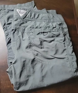 Pantalone Columbia Donna 8 Grigio Capri Omni-Shield Pull On Tinta Unita Traspirante Pesca - Foto 1 di 6