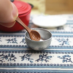 2pcs 1:12 Miniature iron bowl dollhouse diy doll house decor accessor TUSJ3YA - Picture 1 of 5