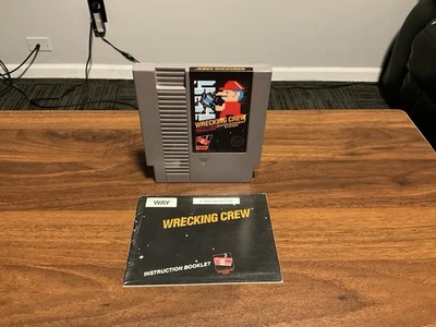 Wrecking Crew NES [5 Screw] w/Manual & Sleeve (Nintendo NES, 1985) - Tested - Image 1 of 2