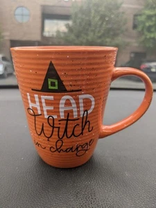 Divertida taza de café con temática de Halloween cabeza bruja a cargo 16 oz taza de bruja espeluznante - Imagen 1 de 5