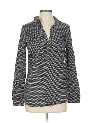 Splendid Women Black Long Sleeve Blouse L - Image 1 of 4