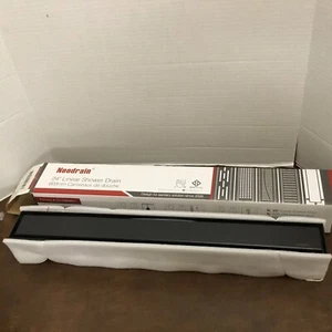 NeoDrain 24 In. Linear Shower Drain ZA3-24-T02 MB Matte Black Flat/Tile New - Picture 1 of 9