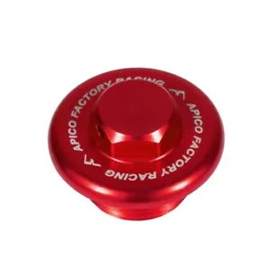 Honda CR CRF Oil Filler Plug CR 125 250 500 CRF 250 450 Apico Billet Cap Red CNC - Picture 1 of 1