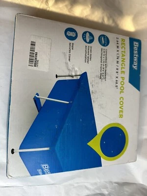 Bestway | Rectangle Pool Cover Above Ground Pools, 2.64 M X 1.74 M /8’8” X 68.5” - Image 1 of 2