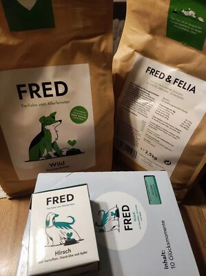 5 Kg Fred & Felia Wild Trockenfutter + 10x 390g Hirsch Nassfutter, MHD  25/26 - Bild 1 von 4