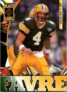 1995 Collector's Edge #71 Brett Favre Black Label Silver Die Cuts - Picture 1 of 2