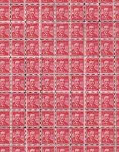 Theodore Roosevelt Mint Sheet of 100 Stamps, Scott #1039, MNH, Free Shipping! - Picture 1 of 3
