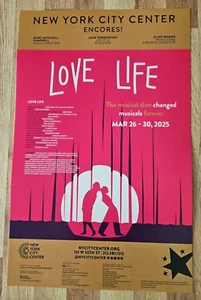 New York City Center LOVE LIFE Broadway Window Card Poster - Picture 1 of 4