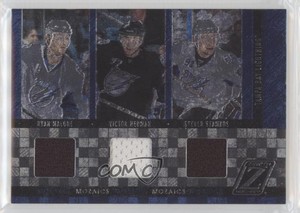 2010-11 Zenith Mozaics Triple Materials Ryan Malone Steven Stamkos Victor Hedman