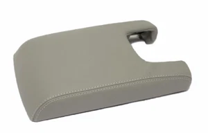 Fits 09-14 Acura TL Light Gray Vinyl Leather Center Console Lid Armrest Cover - Bild 1 von 2