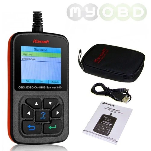 iCarsoft i810 OBD2 Scanner - Schwarz