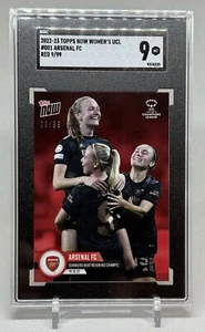ARSENAL FC GUNNERS BEAT REIGNING CHAMPS RED 9/99 UWCL 2022-23 TOPPS NOW #1 UCL - Picture 1 of 1