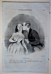 Original HONORE  DAUMIER lithograph, Charivari, 1840s, 14 3/4" x 10 1/4"   227 - Picture 1 of 1